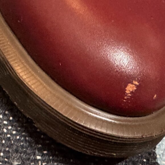 Dr. Martens Louis Gusset Slip-On Oxford Shoes, Oxblood, US M4/US L5/EU36/UK3 - Picture 12 of 16